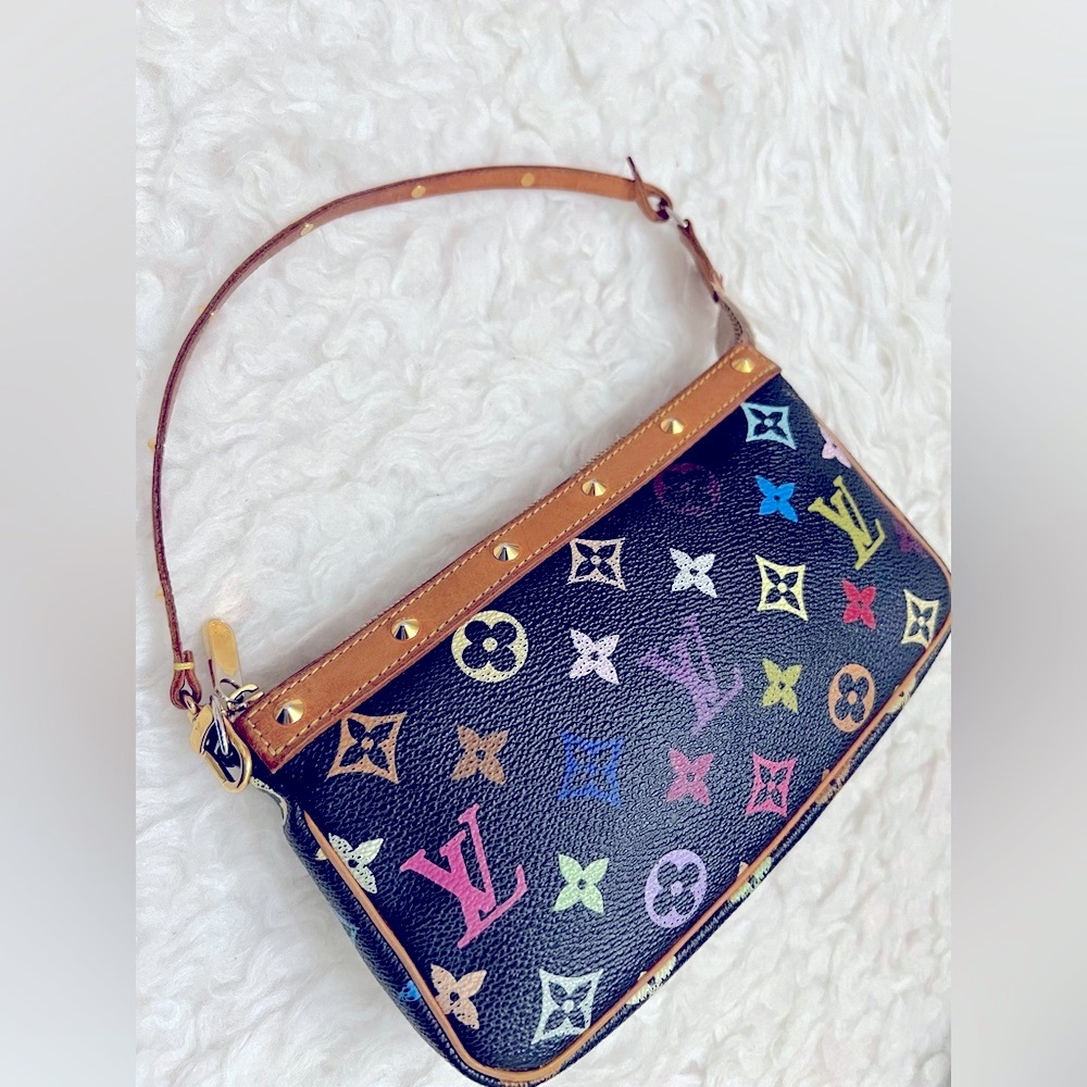Louis Vuitton Black Clutch with Leather Trim - Picture 10 of 12